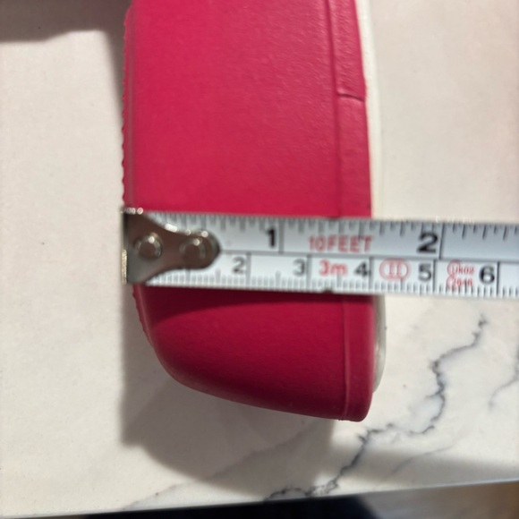 CROCS Sz 9 Straps Slip On Wedge Pink Sandals Slides - Picture 10 of 11